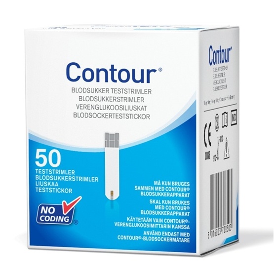 Contour Diabetes Solutions Contour teststickor 50 st
