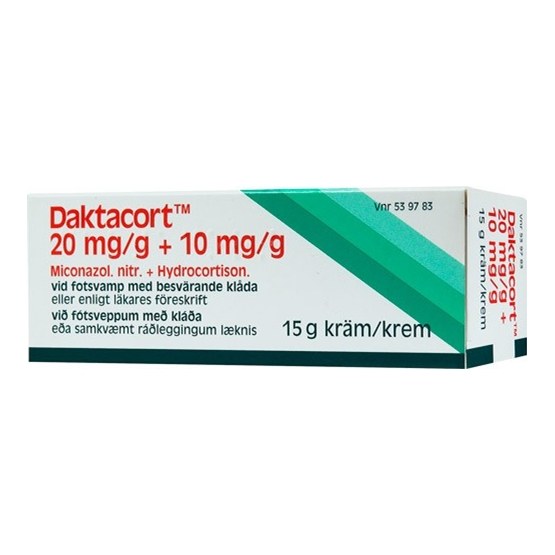 Daktacort, kräm 20 mg/g + 10 mg/g 15 gr