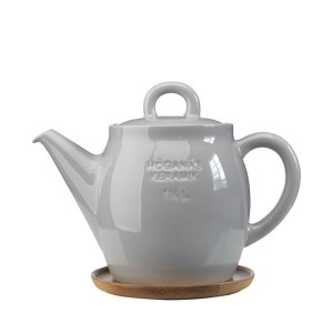 Rörstrand tekanna med träfat 1,5 Liter