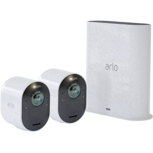 ARLO Arlo Ultra VMS5240 VMS5240-100EUS WiFi IP-Övervakningskameraset med 2 kameror 3840 x 2160 pixel