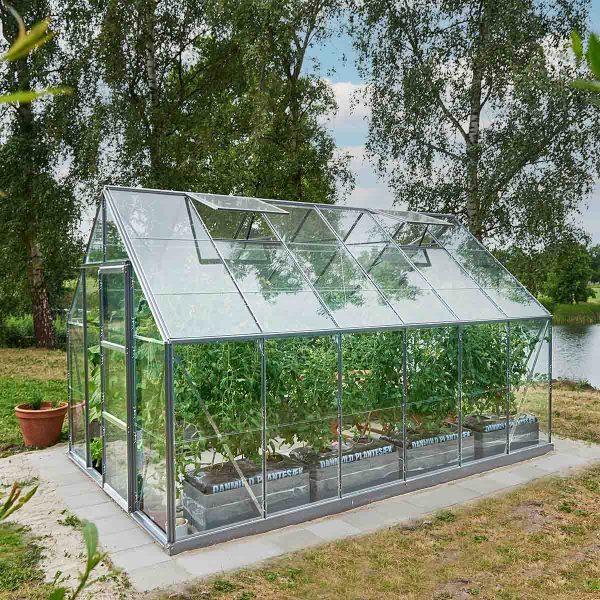 Växthus Bruka Aluminium Glas, Nej, 9,7 m²