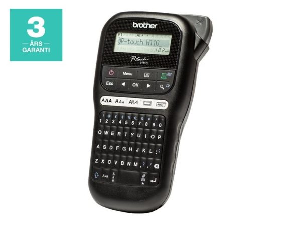 Brother P-Touch PT-H110 - Etikettskrivare - svartvit - termisk överföring - Rulle (1,2 cm) - 180 dpi - upp till 20 mm/sek - tvåradig utskrift