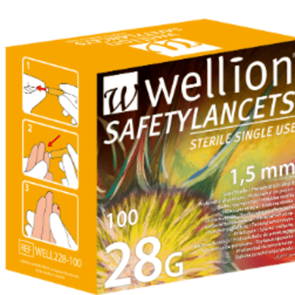 Wellion Säkerhetslancett 28 g 100-pack