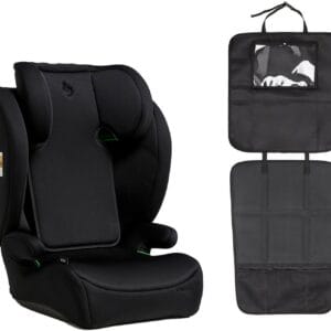 Beemoo Ride i-Size Bältesstol inkl. Beemoo 3-in-1 Sparkskydd, Black Stone/Black