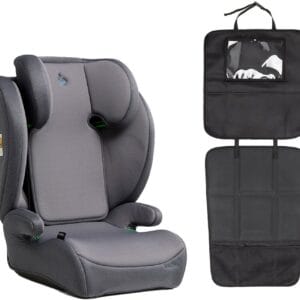 Beemoo Ride i-Size Bältesstol inkl. Beemoo 3-in-1 Sparkskydd, Mineral Grey/Black
