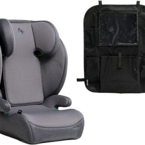 Beemoo Ride i-Size Bältesstol inkl. Beemoo Smart Organizer, Mineral grey