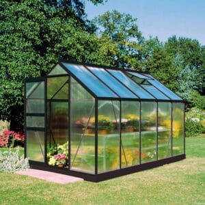 Halls Popular 106 F09710 Växthus 6,2 m², svart