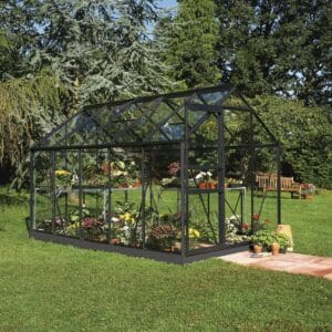 Halls Popular 106 F09897 Växthus 6,2 m², svart