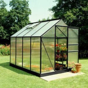 Halls Popular 86 F09709 Växthus 5,0 m², svart