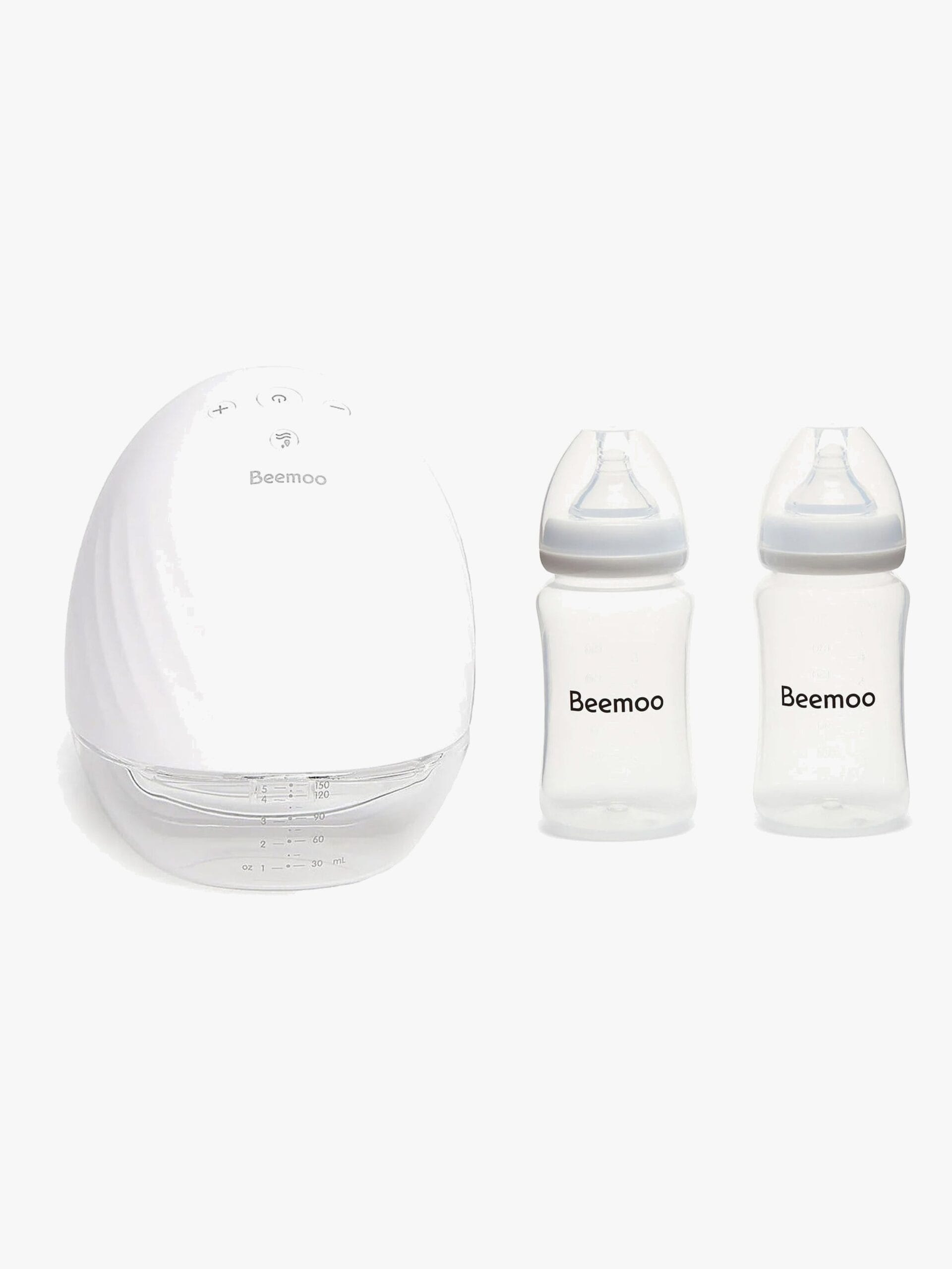 Beemoo CARE Wearable Elektrisk Bröstpump Singel inkl. Bröstmjölksflaska 240 ml 2-pack
