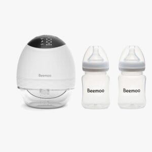 Beemoo CARE Wearable LED Elektrisk Bröstpump Inkl. Flaskor 180ml 2-pack