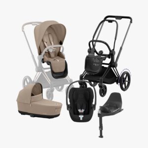 Cybex ePriam Duovagn inkl. Cloud T & Bas, Cozy Beige/Matt Black