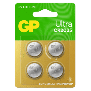 GP Batteries Ultra Litium Knappcell CR2025 4 st