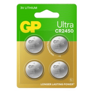 GP Batteries Ultra Litium Knappcell CR2450 4 st