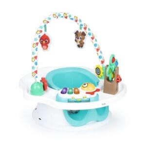 BABY EINSTEIN 3-i-1 Babysits, Aktivitetssits - Bordsbältesstol med Lekbåge med Interaktiva Leksaker