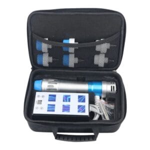 Fysioterapi Chockvågsterapimaskin, Bärbar, Icke-invasiv Smärtlindring,Blå