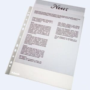 Plastficka ESSELTE PP A4 0,06 klar 100/F