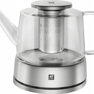 ZWILLING SORRENTO, Enklel tekanna, 800 ml, Rostfritt stål, Transparent, Glas, Silikon, Rostfritt stål, Infuser-filter, Rostfritt stål