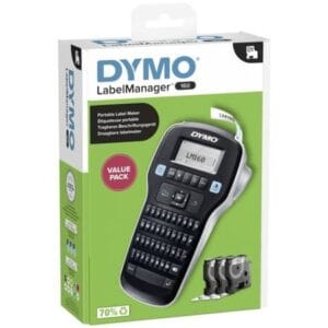 DYMO Labelmanager 160 Value Pack Etikettskrivare Velegnet till skriftband: D1 12 mm, 9 mm, 6 mm