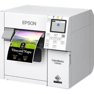 Epson ColorWorks CW-C4000E (BK) - Etikettskrivare - färg - bläckstråle - Rulle (10,2 cm) - 1200 x 1200 dpi - upp till 100 mm/sek (mono)/ upp till 100