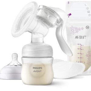 Philips AVENT SCF430/20 Manuell bröstpump, Manuell, Transparent, Vit