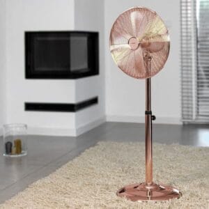 Golvstående fläkt 40cm 50W metall KLAUSBERG KB-7719 Rosegold