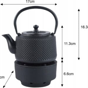 KingHoff KH-1847 ZaparzacZ/tekanna blå filtrerad med värmeplatta 0,8 L