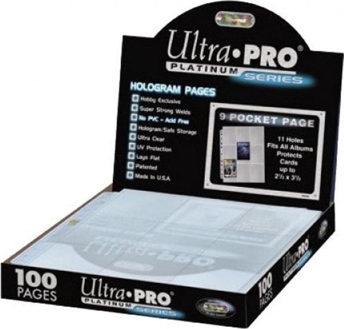 Plastficka 9-P Ultra Pro 100-pack Platinum Series