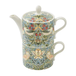 Spode Strawberry Thief tekanna och tekopp Multi