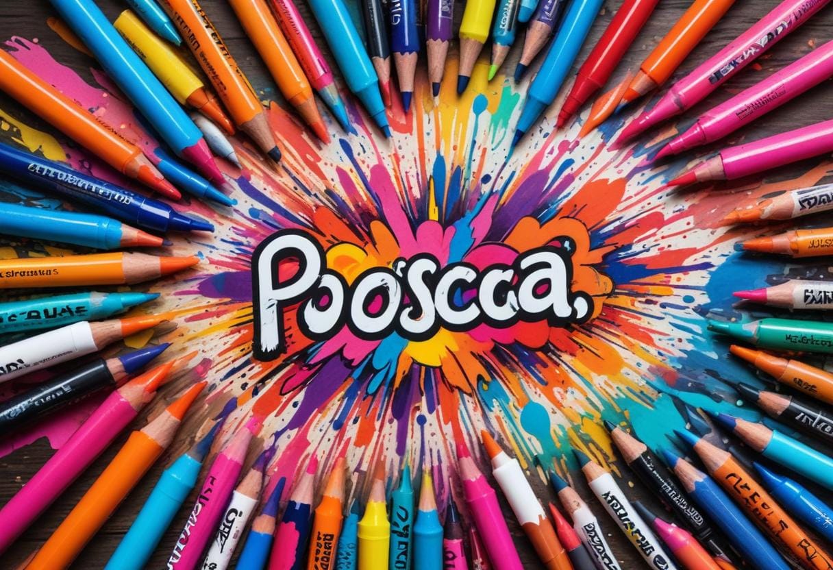 Posca pennor gör varje teckning roligare illustration